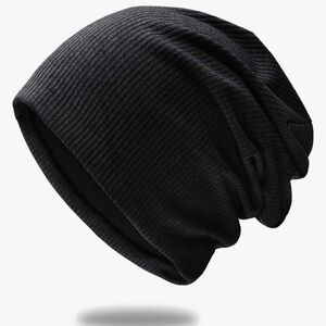Stylish Black Slouchy Beanie